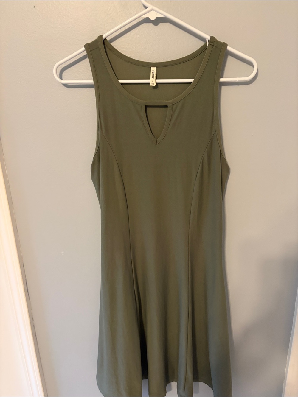 Mudd Olive Green Keyhole Tank Dress